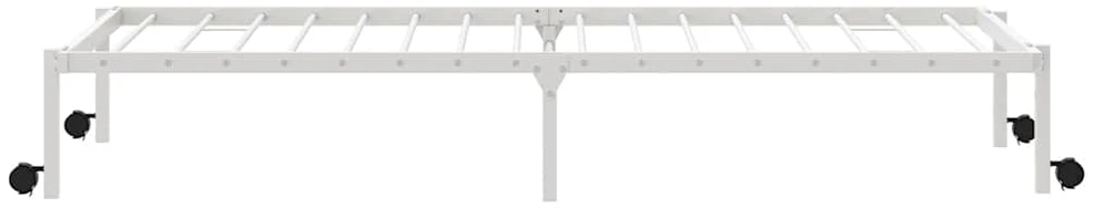 lovos rėmas be čiužinio Sulankstomas baltas 90x200 cm plienas