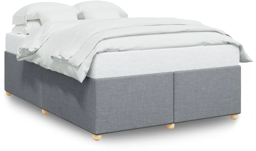 Lovos rėmas be čiužinio, šviesiai pilkas, 160x200cm, audinys