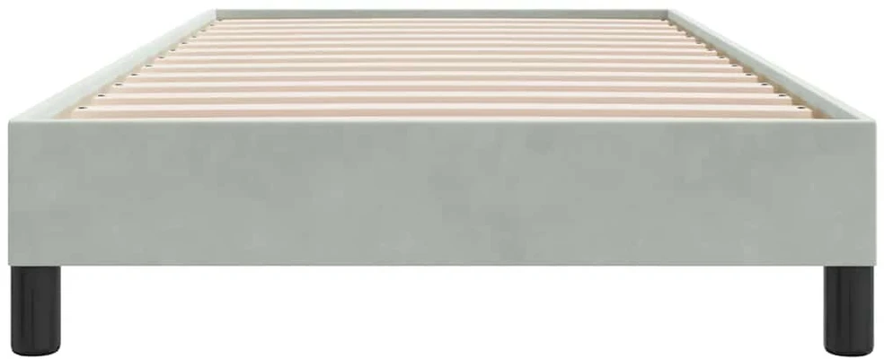 Lova Lovos rėmas be čiužinio Šviesiai pilkas 100x210 cm aksomas