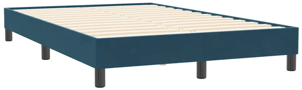 Lova Lovos rėmas be čiužinio Tamsiai mėlynas 120x210 cm aksomas