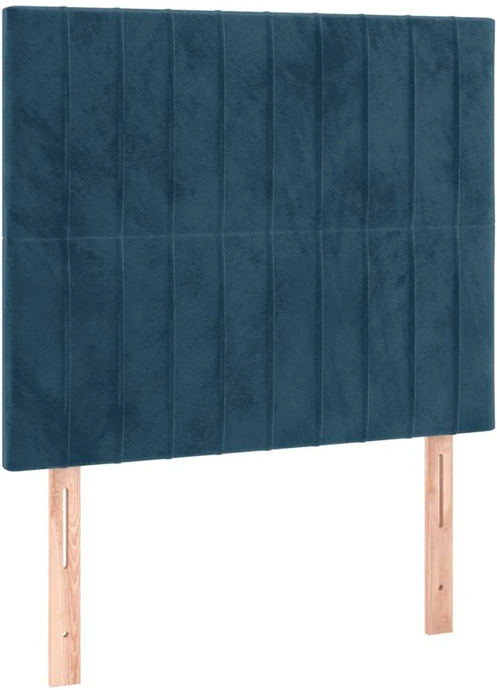 Lovos rėmas be čiužinio tamsiai mėlynas 120x200 cm aksomas