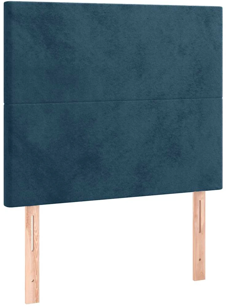 Lovos rėmas be čiužinio tamsiai mėlynas 120x200 cm aksomas