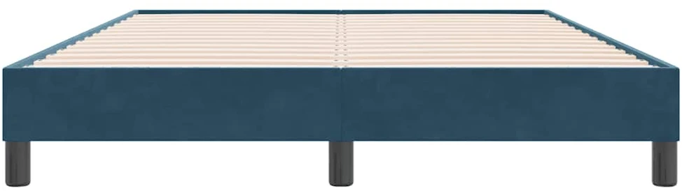 Lova Lovos rėmas be čiužinio Tamsiai mėlynas 160x220 cm aksomas