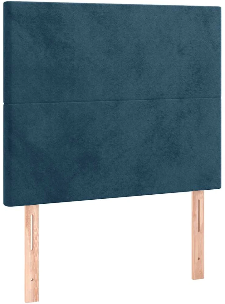 Lovos rėmas be čiužinio tamsiai mėlynas 100x200 cm aksomas