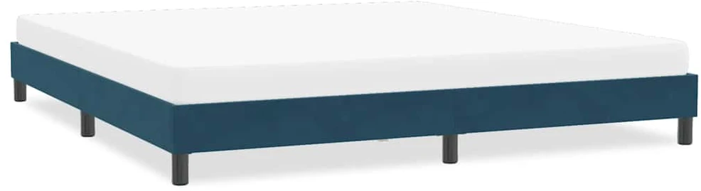 Lova Lovos rėmas be čiužinio Tamsiai mėlynas 200x210 cm aksomas