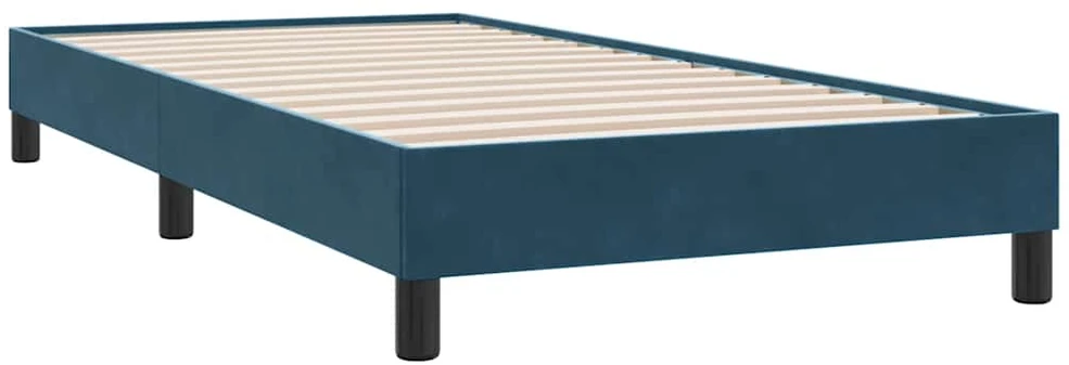 Lova Lovos rėmas be čiužinio Tamsiai mėlynas 100x210 cm aksomas