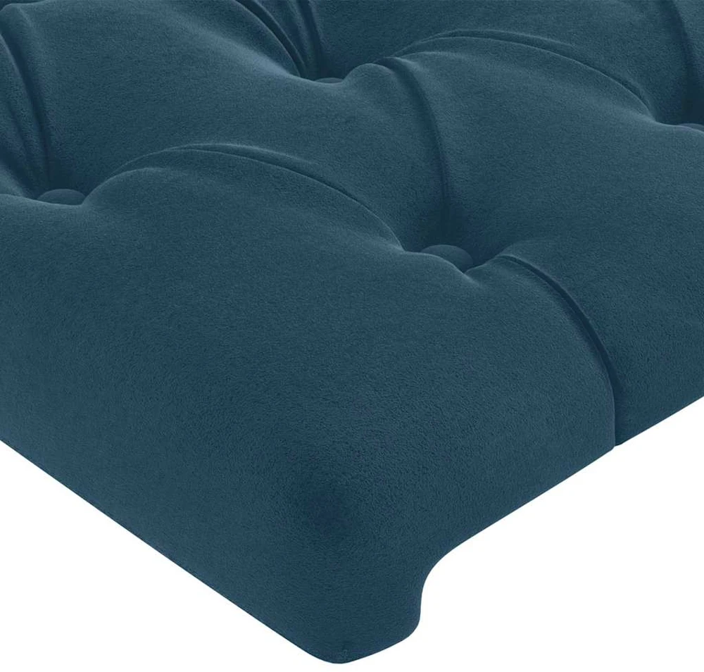 Lovos rėmas be čiužinio tamsiai mėlynas 100x200 cm aksomas