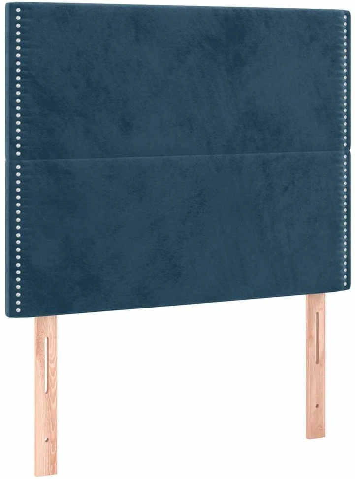 Lovos rėmas be čiužinio tamsiai mėlynas 120x200 cm aksomas