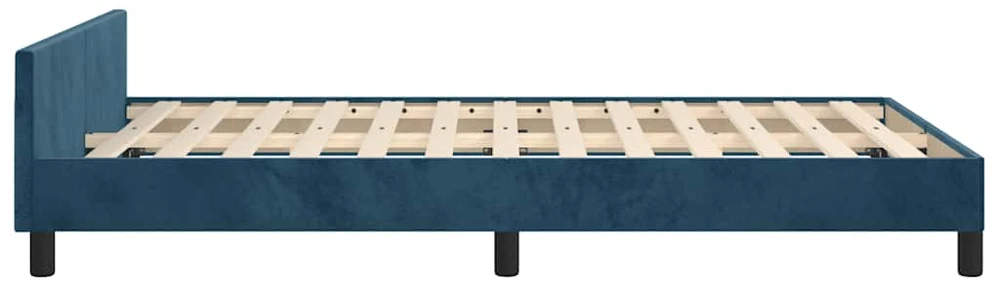 Lovos rėmas be čiužinio tamsiai mėlynas 120x200 cm aksomas