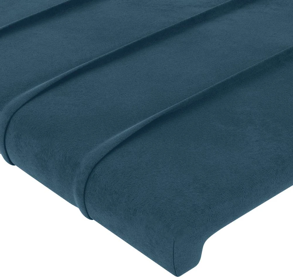 Lovos rėmas be čiužinio tamsiai mėlynas 100x200 cm aksomas