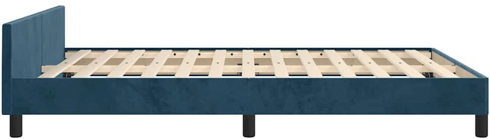 Lovos rėmas be čiužinio tamsiai mėlynas 140x190 cm aksomas
