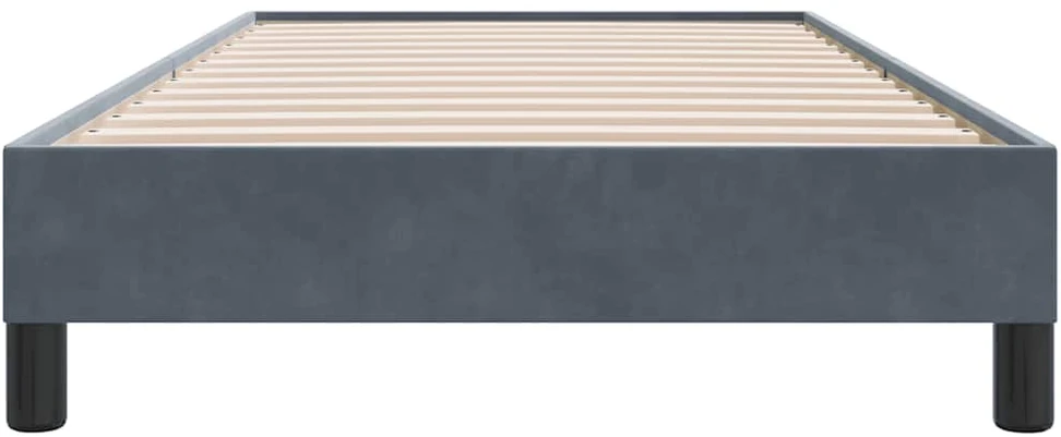 Lova Lovos rėmas be čiužinio Tamsiai pilka 100x220 cm aksomas