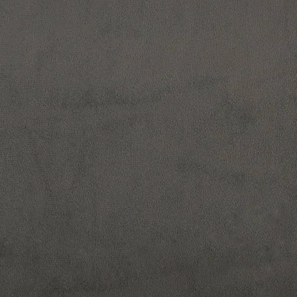 Lovos rėmas be čiužinio, tamsiai pilkas, 200x200cm, aksomas