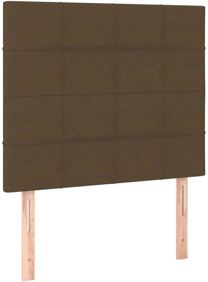 Lovos rėmas be čiužinio, tamsiai rudas, 90x200cm, audinys