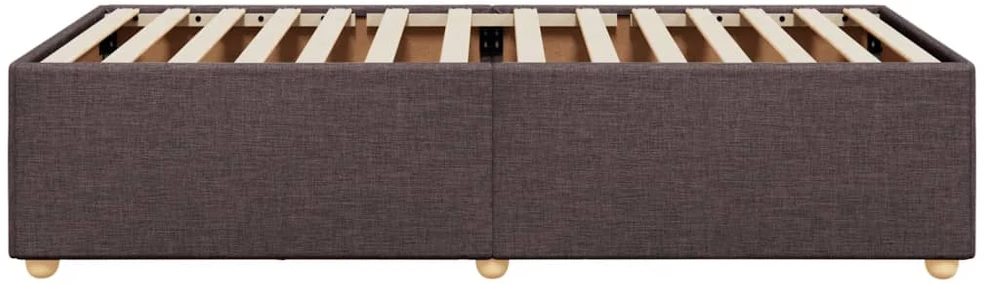 Lovos rėmas be čiužinio, tamsiai rudas, 80x200cm, audinys
