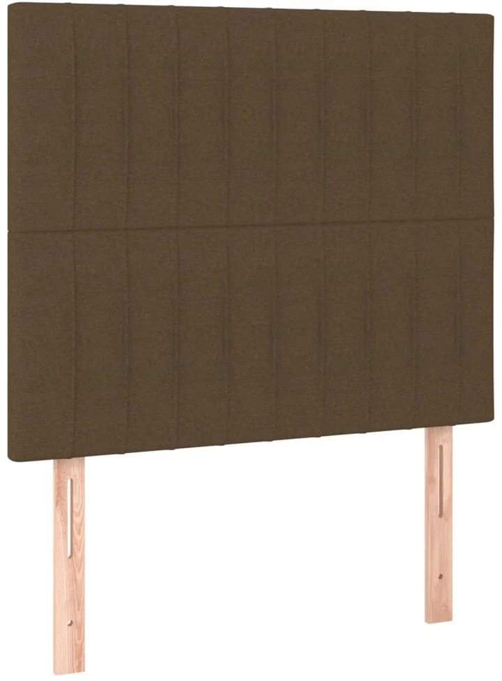 Lovos rėmas be čiužinio, tamsiai rudas, 100x200cm, audinys
