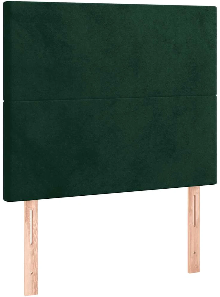 Lovos rėmas be čiužinio tamsiai žalias 100x200 cm aksomas