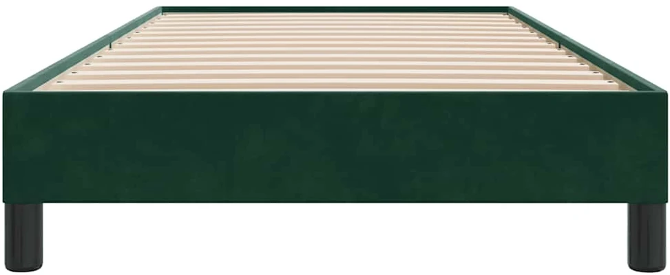 Lova Lovos rėmas be čiužinio Tamsiai žalias 100x220 cm aksomas
