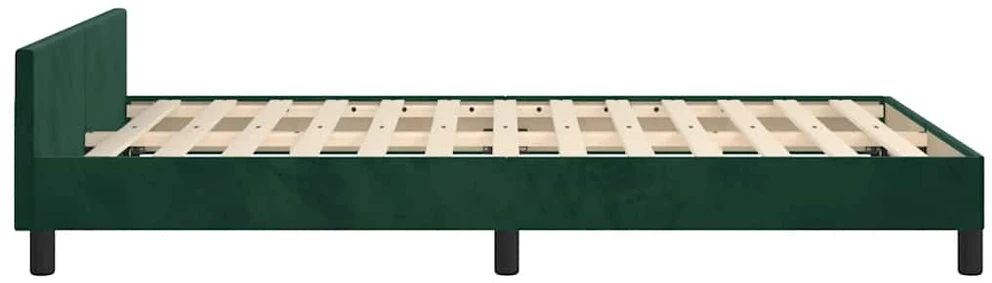 Lovos rėmas be čiužinio tamsiai žalias 120x200 cm aksomas