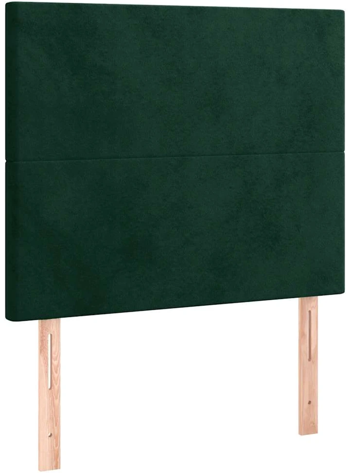 Lovos rėmas be čiužinio tamsiai žalias 120x200 cm aksomas