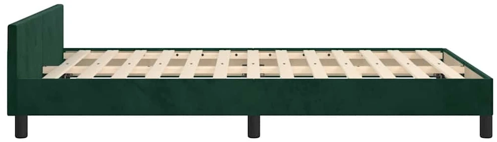 Lovos rėmas be čiužinio tamsiai žalias 120x200 cm aksomas