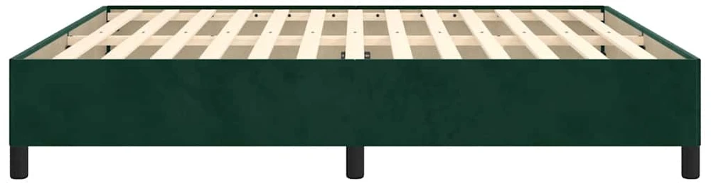 Lovos rėmas be čiužinio tamsiai žalias 160x200 cm aksomas