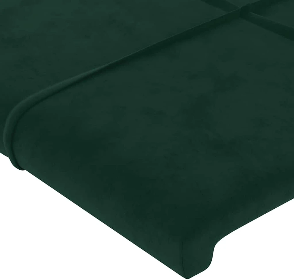 Lovos rėmas be čiužinio tamsiai žalias 200x200 cm aksomas