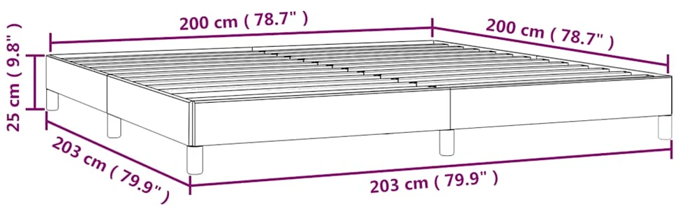 Lovos rėmas be čiužinio tamsiai žalias 200x200 cm aksomas