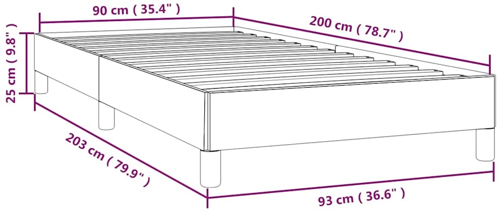 Lovos rėmas be čiužinio tamsiai žalias 90x200 cm aksomas