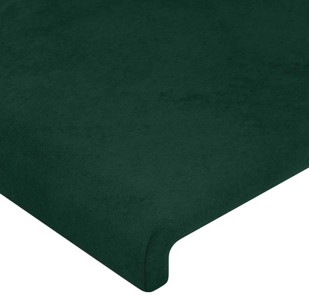 Lovos rėmas be čiužinio tamsiai žalias 90x200 cm aksomas