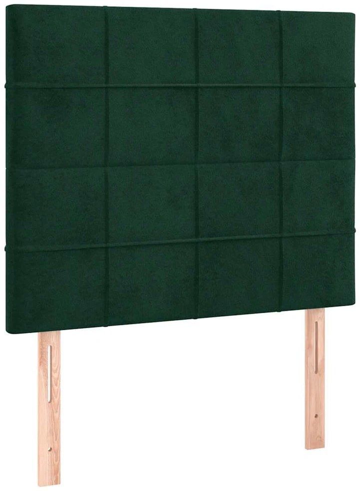 Lovos rėmas be čiužinio tamsiai žalias 90x200 cm aksomas