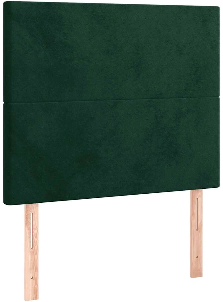 Lovos rėmas be čiužinio tamsiai žalias 90x200 cm aksomas