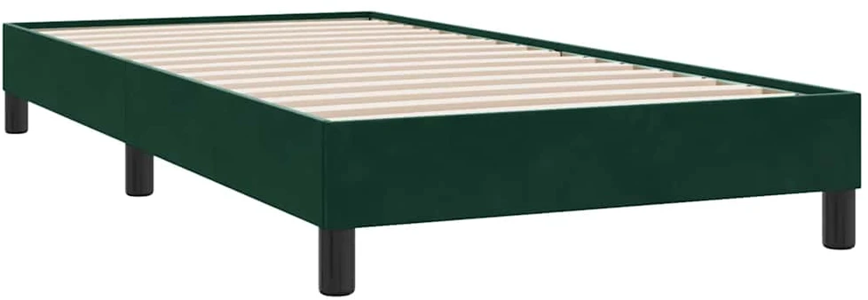 Lova Lovos rėmas be čiužinio Tamsiai žalias 90x210 cm aksomas
