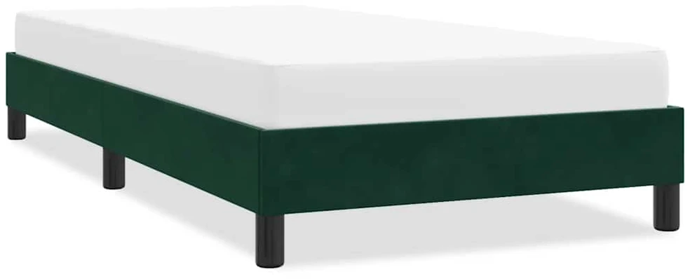 Lova Lovos rėmas be čiužinio Tamsiai žalias 90x210 cm aksomas