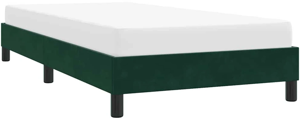 Lova Lovos rėmas be čiužinio Tamsiai žalias 90x210 cm aksomas