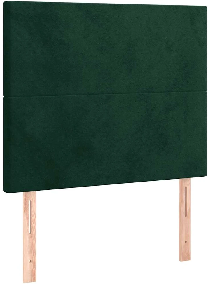 Lovos rėmas be čiužinio, tamsiai žalias, 80x200cm, aksomas
