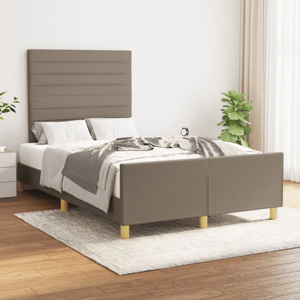 Lovos rėmas be čiužinio, taupe, 120x190cm, audinys