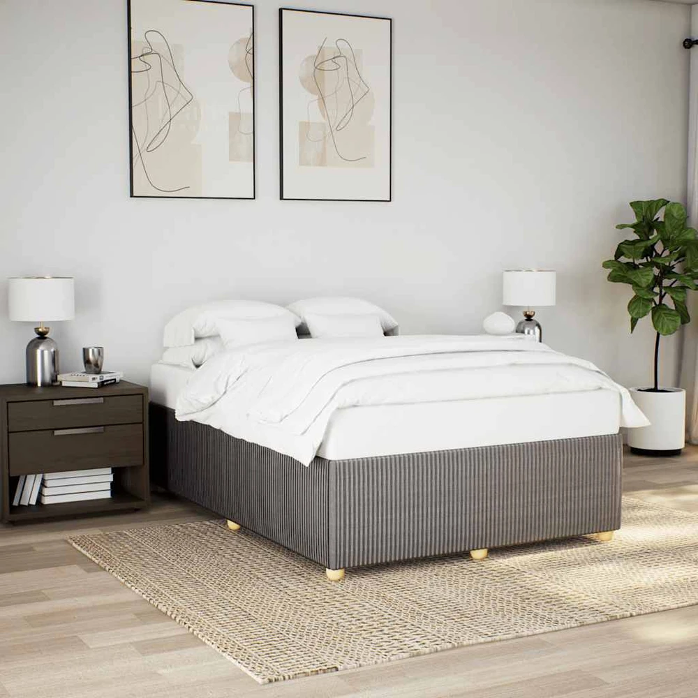 Lovos rėmas be čiužinio, taupe spalvos, 140x190cm, audinys