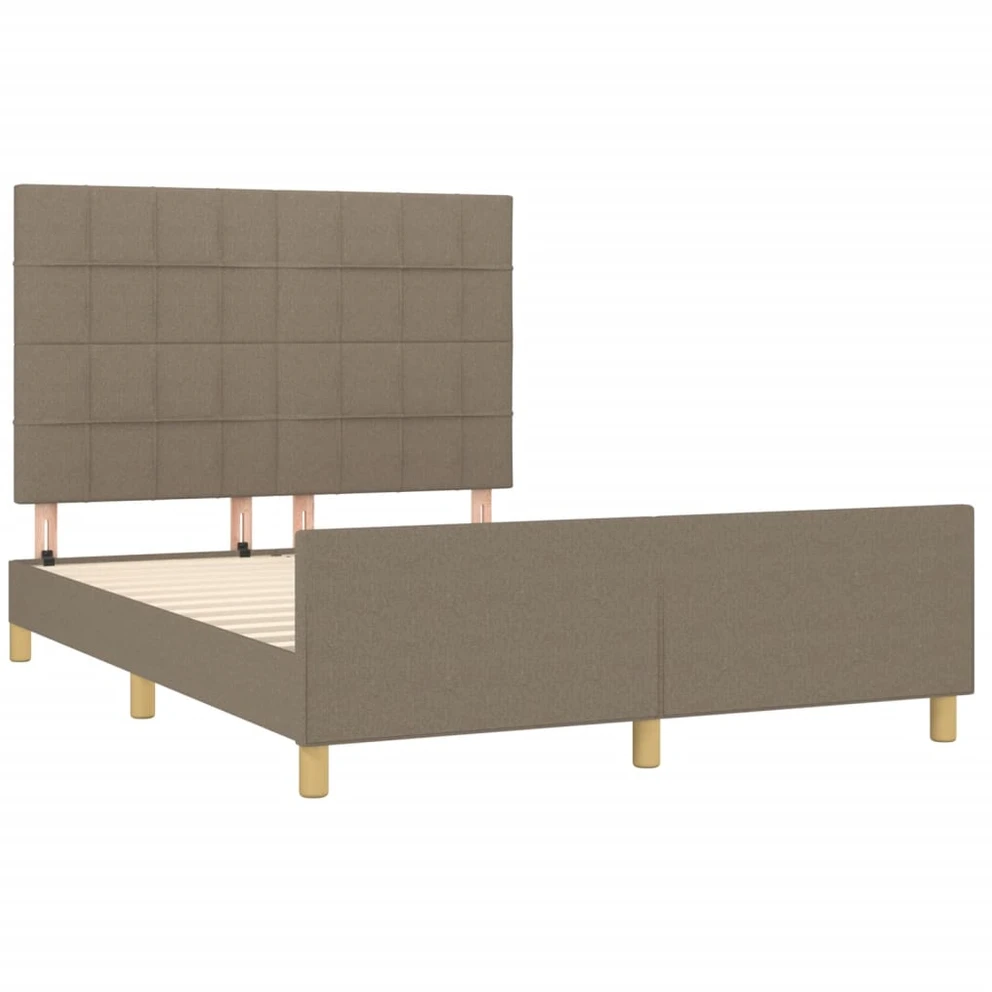 Lovos rėmas be čiužinio, taupe spalvos, 140x190cm, audinys