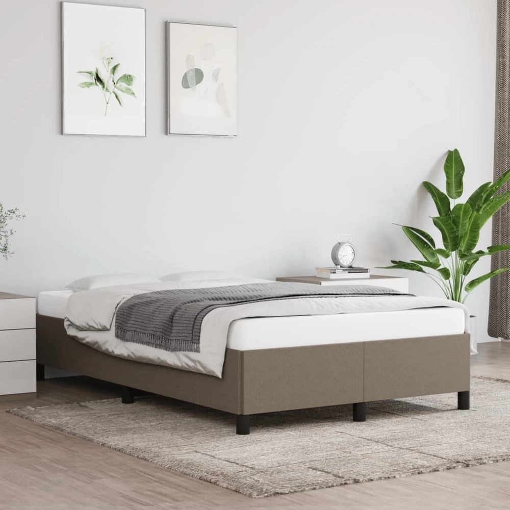 Lovos rėmas be čiužinio, taupe spalvos, 120x200cm, audinys