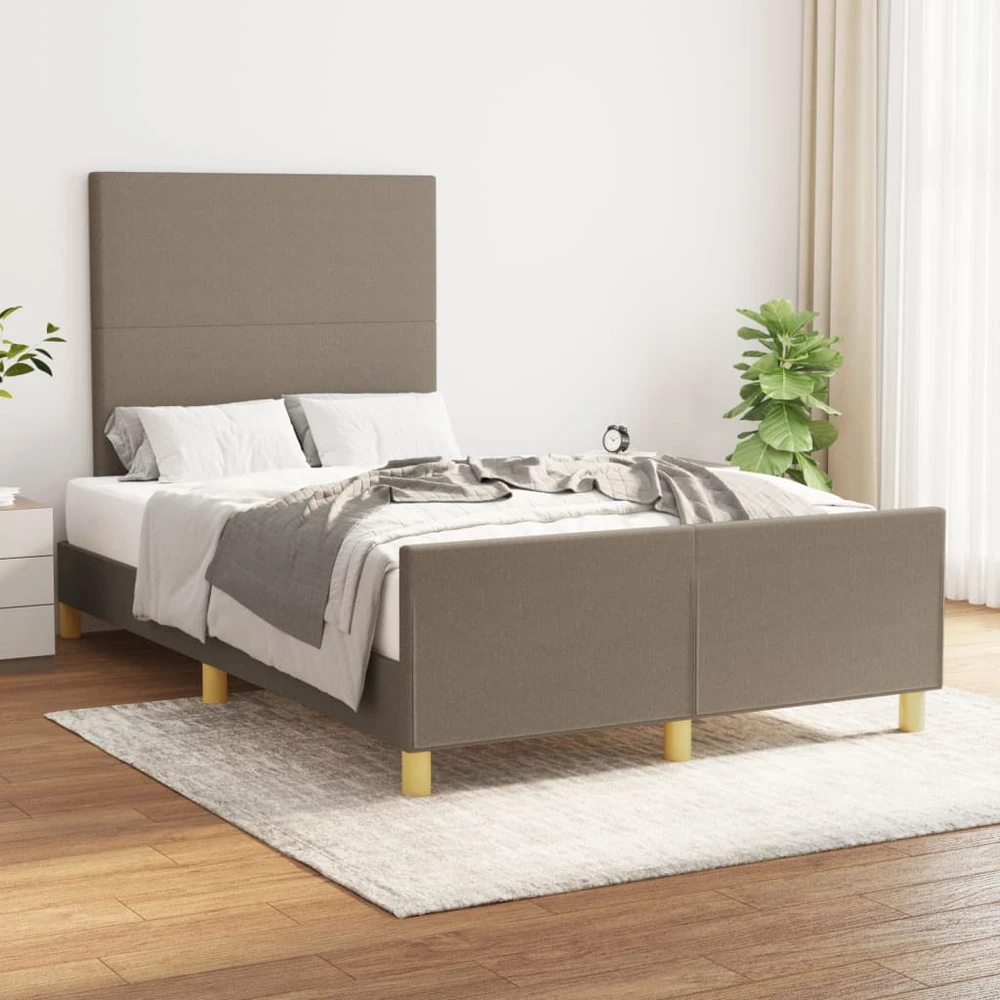 Lovos rėmas be čiužinio, taupe spalvos, 120x200cm, audinys