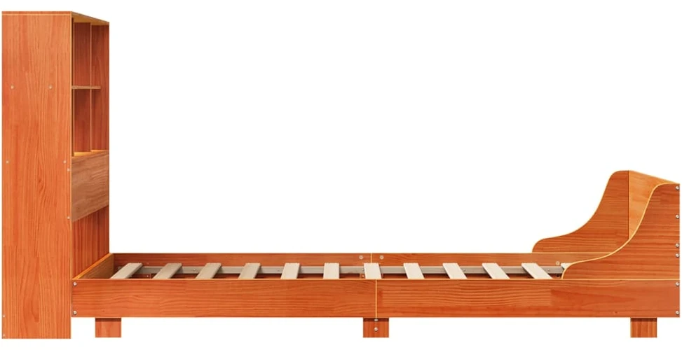Lovos rėmas be čiužinio, vaško ruda, 100x200cm, pušis