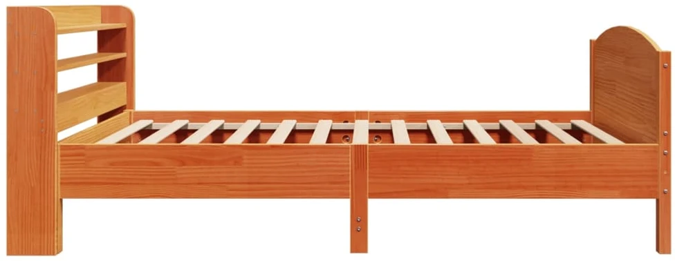 Lovos rėmas be čiužinio, vaško ruda, 100x200cm, pušis