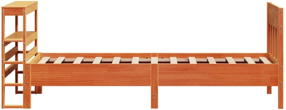 Lovos rėmas be čiužinio, vaško ruda, 100x200cm, pušis