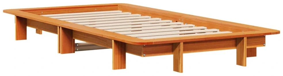 Lovos rėmas be čiužinio, vaško ruda, 100x200cm, pušis