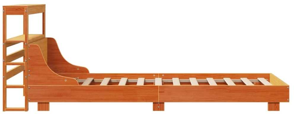 Lovos rėmas be čiužinio, vaško ruda, 100x200cm, pušis