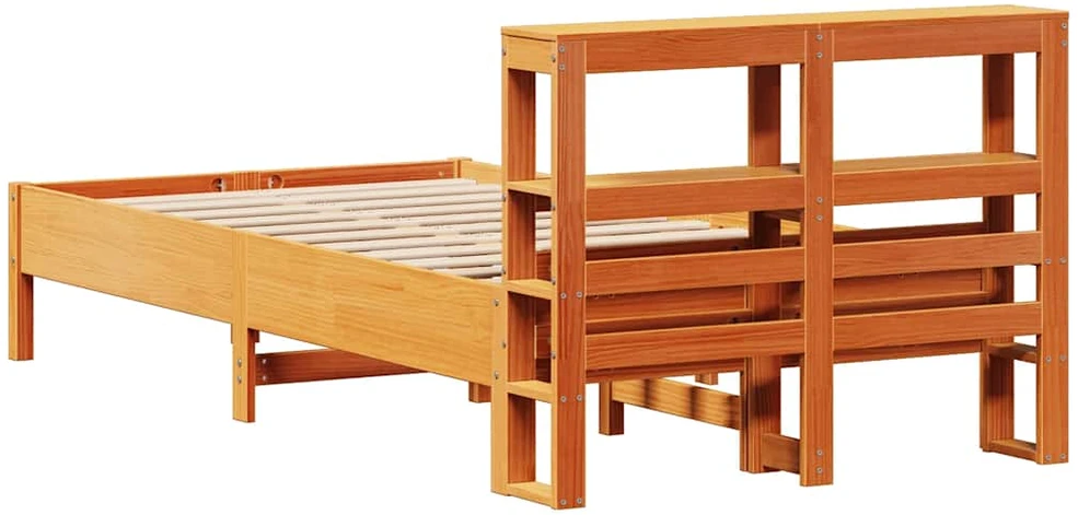 Lovos rėmas be čiužinio, vaško ruda, 120x200cm, pušis