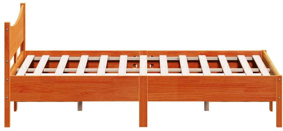 Lovos rėmas be čiužinio, vaško ruda, 140x190cm, pušis