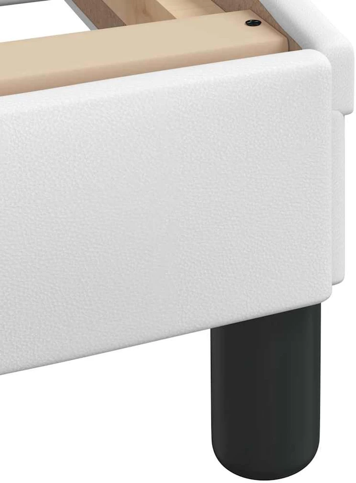 Lovos rėmas su galvūgaliu, baltas, 80x200cm, dirbtinė oda