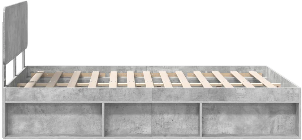 Lovos rėmas Betoninė 140 x 190 cm Kietos pušies mediena